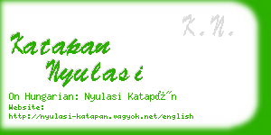 katapan nyulasi business card